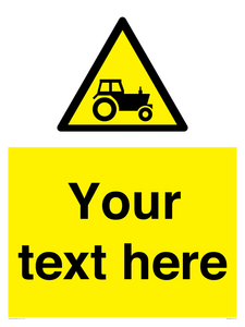 Custom warning farm machinery